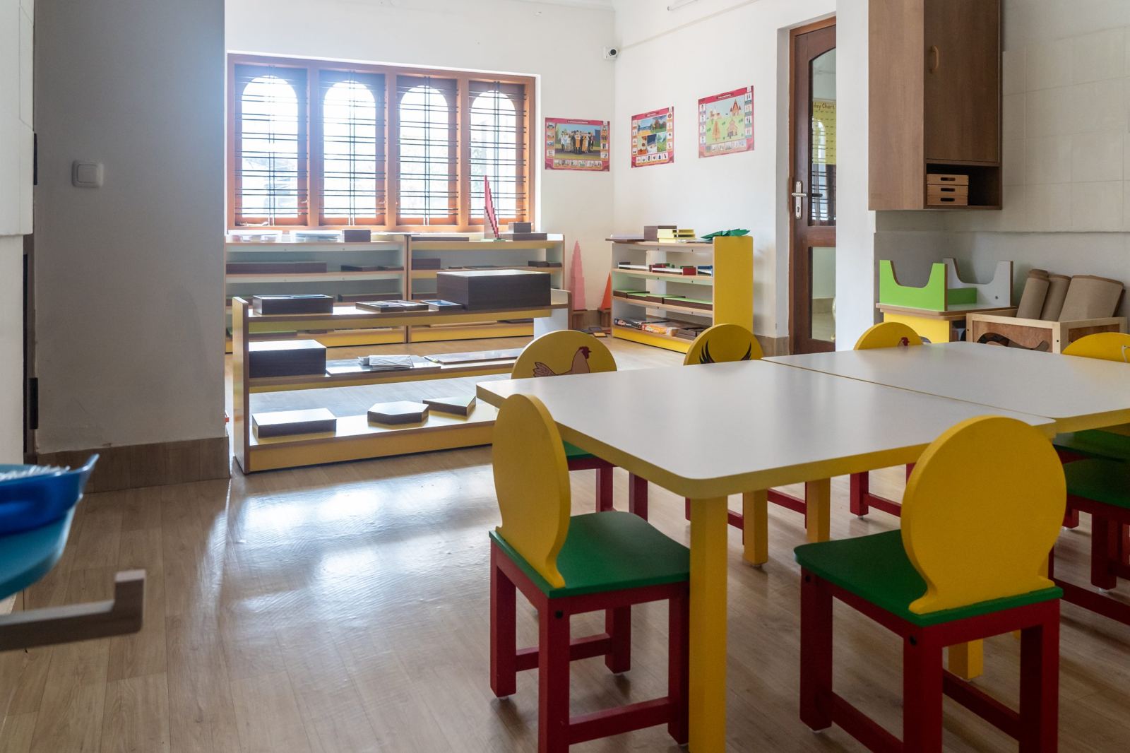 Montessori materials and shelves